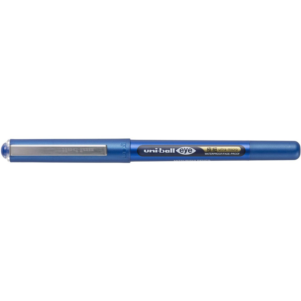 Pens - Uni-Ball UB150 Eye Rollerball Pen Ultra Micro 0.38mm Blue