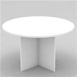 OM ROUND MEETING TABLE D1200 x H720mm White all over