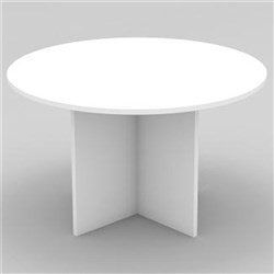 OM ROUND MEETING TABLE D900 x H720mm White all over