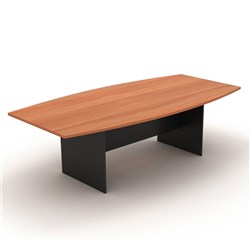 OM BOARDROOM TABLE BASE W2400 x D1200 x H720mm Cherry Charcoal