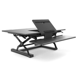 SYLEX STRAIGHT ERGOLATOR Sit Stand Workstation 1000X670X200mm Black