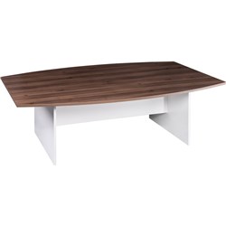 OM Premiere Boardroom Table H Base W2400 x D1200 x H720mm Casnan White