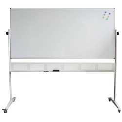 MOBILE DOUBLE SIDED WHITEBOARD 1800 X 900 WITH STAND