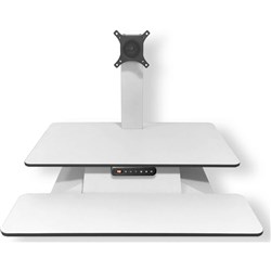 Standesk Electric Desk Top Sit Stand Unit With 3 Button Memory Controller White