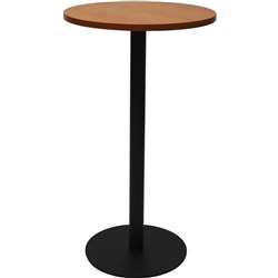 Rapidline Round Dry Bar Table 600mm Diam Top Cherry with Black