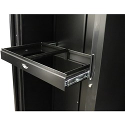 Go Steel Tambour Accessory Roll Out File Frame 900mmW Black