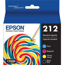 EPSON 212 INK CARTRIDGE VALUE PACK OF 4