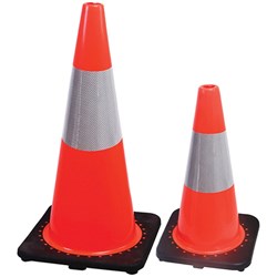 Trafalgar Value Traffic Cone PVC Orange High Visibility H710xW365xD270mm