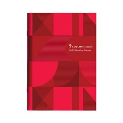 Collins Colplan Planner Month To View A4 Red Geo