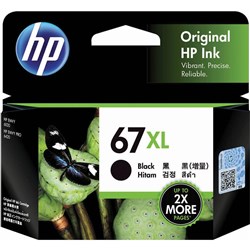 HP 67XL BLACK INK CARTRIDGE