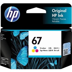 HP 67 3YM55AA Ink Cartridge Tri Colour