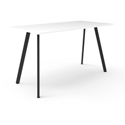 Eternity High Bar Table 1050Hx1500Wx750D White Top Black Frame