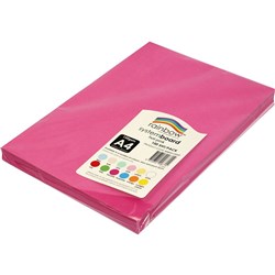 Rainbow System Board A4 150gsm Hot Pink 100 Sheets