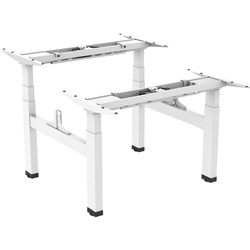 Ergovida Sit-Stand Desk Back to Back Electric Frame Only 1280x700x570mm White