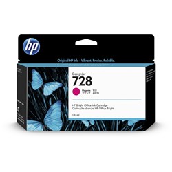 HP 728 130ml Magenta DesignJet Ink Cartridge F9J66A