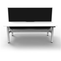 Rapidline B+2PWSCT1275 NW/WS Boost+Back To Back Workstation Natural White Top White Base