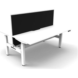 Rapidline B+2PWSCT1875 NW/WS Boost+Back To Back Workstation Natural White Top White Base