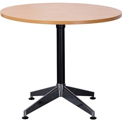 Rapidline Typhoon Round Table 750Hx900mmD Beech Top Black Base