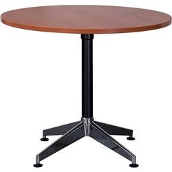 Rapidline Typhoon Round Table 750Hx900mmD Cherry Top Black Base