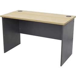 Rapid Worker Open Desk 1500Wx750Dx730mmH Natural Oak & Ironstone