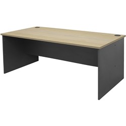 Rapid Worker Open Desk 1800Wx900Dx730mmH Natural Oak & Ironstone