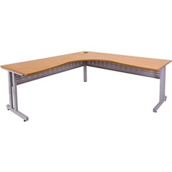 Rapidline Corner Workstation C Leg 1800Wx1500Wx750mmD Beech