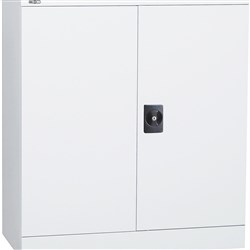 Rapidline GO Swing Door Steel Cupboard 1015Hx910Wx450mmD White