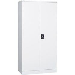 GO Swing Door Steel Cupboard 1830Hx910Wx450mmD White ASSEMBLED