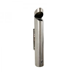 Compass Cylindrical Wall-Mounted Ashtray Stainless Steel