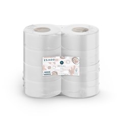 Regal Eco Recycled Jumbo Toilet Paper Rolls 1 Ply 600m Pack of 8