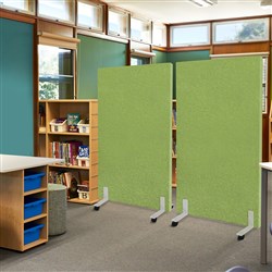 Visionchart Lightweight Room Divider Screen Mobile Leg 1800 x 1190mm Assorted