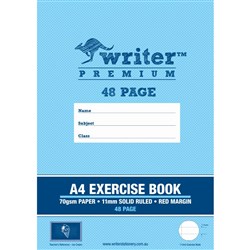 WRITER PREMIUM 48PG A4 EXERCISE BOOK