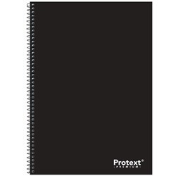 Protext Premium Spiral Notebook A4 8mm Ruled PP Cover And Pocket Side Bound 120 Page