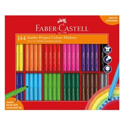 Faber-Castell Jumbo Project Markers Classpack Assorted Colours Pack Of 144