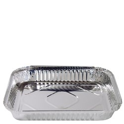 Capri Foil Containers Rectangular Large Catering 2200ml Silver Carton Of 100