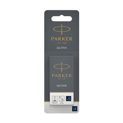 PARKER QUINK FOUNTAIN PEN INK LONG CARTRIDGE BLUE/BLACK PK5