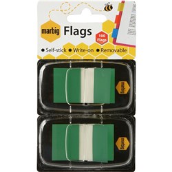 MARBIG FLAGS COLOURED TIP Green