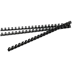BINDING COIL- 20MM BLACK BOX OF 100 COMBS
