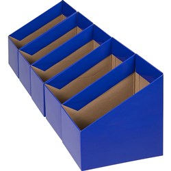 MARBIG BOOK BOXES LARGE BLUE PKT5