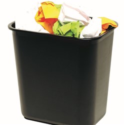 MARBIG ENVIRO BLACK 12 LITRE WASTE PAPER BIN