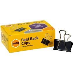 MARBIG FOLD BACK CLIP 41MM PKT12