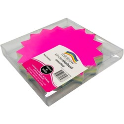 KINDER SHAPES STARBURST FLURO BOARD 205mm PKT60