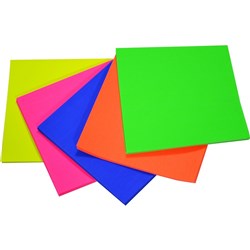 KINDER SHAPES 125mm SQUARES FLURO BOARD