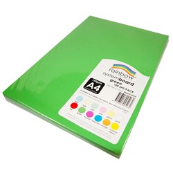 RAINBOW SYSTEM BOARD 150GSM A4 Green Pack of 100