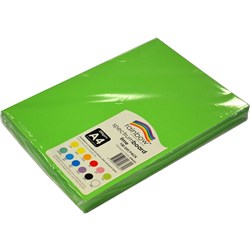 Rainbow Spectrum Board 220gms A4 100 Sheets Lime