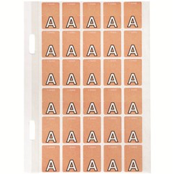 Avery Alphabet Coding Label A Top Tab 20x30mm Pink Pack of 150