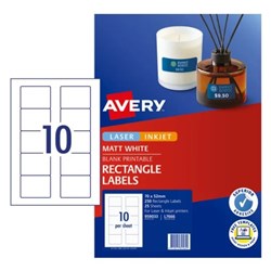 AVERY L7666 MEDIA LASER LABELS 3.5" DISK FACE ONLY 70 x 52mm