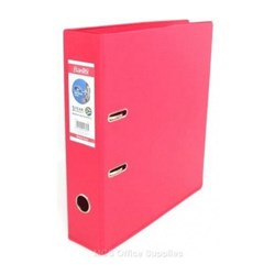 BINDER- A4 LEVER ARCH PVC PINK 1450