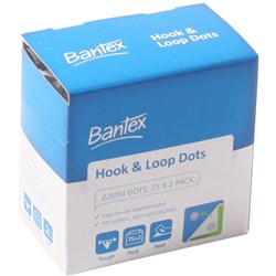 FASTENER- VELCRO HOOK & LOOP DOTS BANTEX