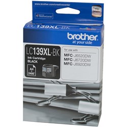 BROTHER XL139XL H/YIELD BLACK UP TO 2400 PAGES